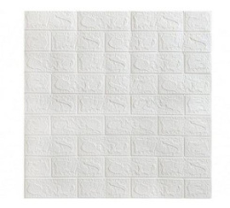 Листовая панель вспененный ПЭТ "Белый кирпич" 700х770 мм (30) GRACE