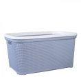Корзина универсальная 35л. серо-голубой/белый 