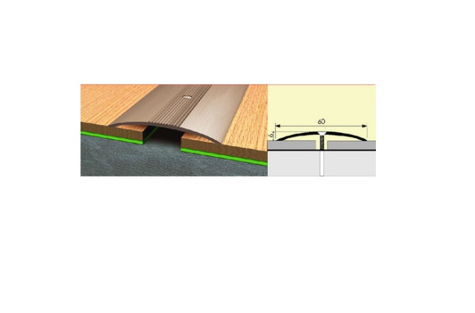 Стык 60 мм 1,35 Дуб светлый