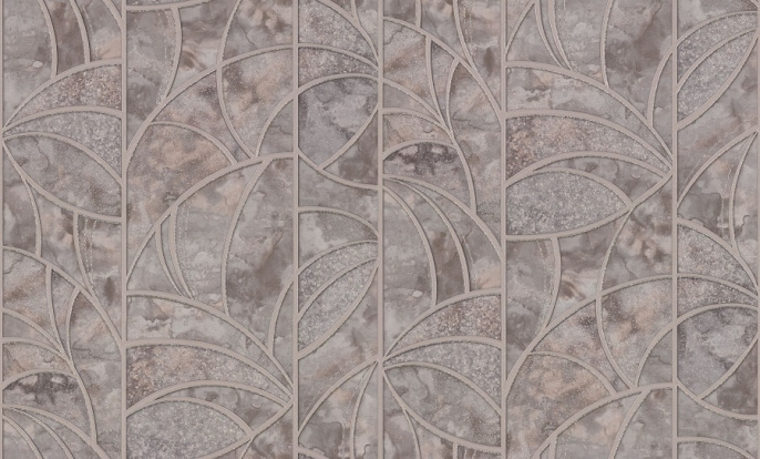 71979-48PL Обои Palitra 1,06х10м (6) темно-серые, рисунок, компаньон 71980-48 В