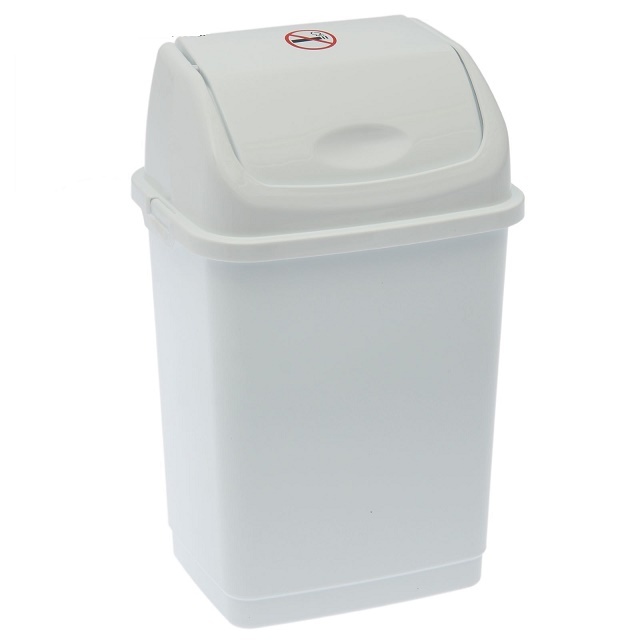 Ведро для мусора Камелия 18 л  белый