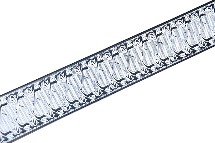 Бленда Прованс цвет Белый/Черный   ширина  7 см   (25м)