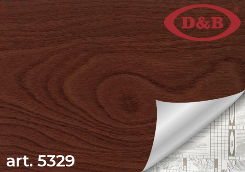 5329 Самоклейка D&B 0,45*8м Дерево темное