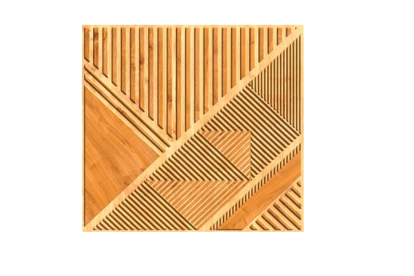 ЛП Лабиринт дерево самокл. серия "Эффект"472*473 Листовая панель (10шт)