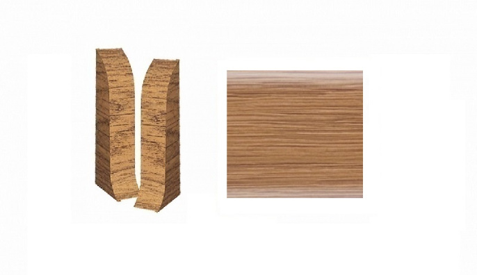 124 Заглушка Rico Leo Дуб янтарный (2шт) 25уп