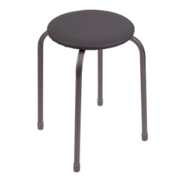 Табурет Эконом Ника 2 (круг) ТЭ2/Серый