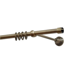 Карниз кованый раздвиж 1-ряд. d-19/16мм Ажур Антик золото