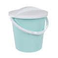 Ведро  8 л с крышкой светло-бирюзовый крышка белая  