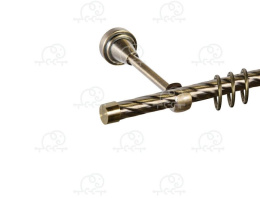 Карниз кованый 1-рядн 1,6 м d-16 Кручен. Антик  Grace