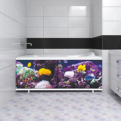 Экран под ванну 1,48м АРТ "Ультра легкий" Подводный мир