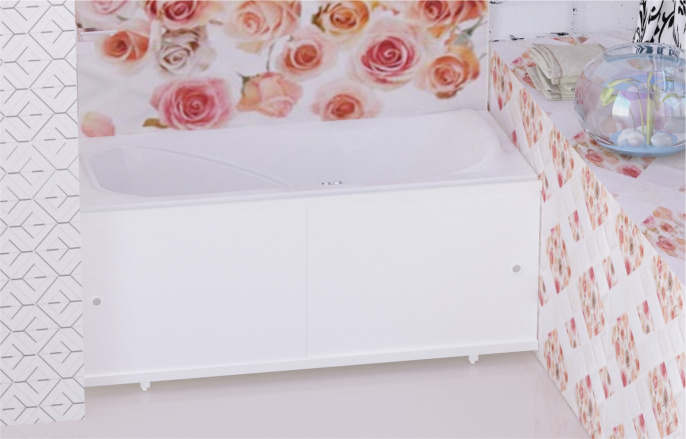 Экран под ванну 1,48 м Кварт Белый 