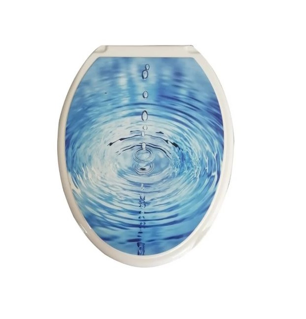 Сиденье для унитаза фотопринт Капля