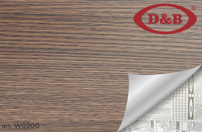 Самоклеящая пленка D&B 0200W 0,45*8м Дерево темное