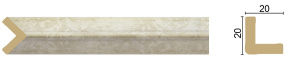 Багет Угол 1У2-2М Пудровый  (40)