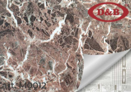 0012М Самоклейка D&B 0,45*8м Гранит коричневый