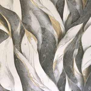 106905Е Обои Elysium 1,06*10м (4) бежево-серые, лист, Каменный цветок, компаньон 107105,107612