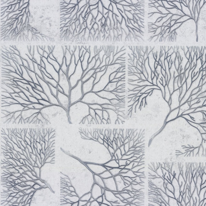 72265-14PL Обои Palitra 1,06х10м (6) бело-серые, рисунок, компаньон 72266-14