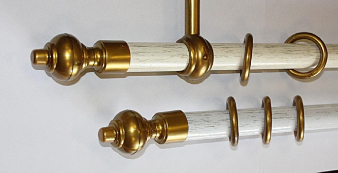 Карниз Кантри + У-шина 2,4 м Чайное золото