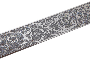 Бленда Вензель Графитовый шелк 70мм 25м