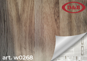 Самоклеящая пленка D&B 0268W 0,45*8м Дерево серое