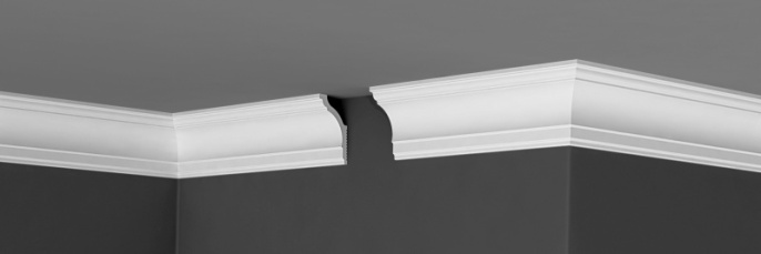 П10 70/40 Плинтус Де-Багет потолочный 2м (70)