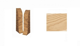 148 Заглушка Rico Leo Дуб петровский (2шт) 25уп