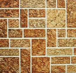 ЛП Камень пиленый коричневый Листовая панель (10шт)