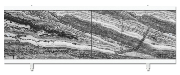 Экран под ванну 1,68 м Кварт Черный мрамор