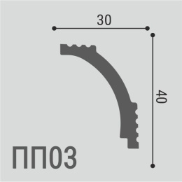 ПП03 40*30 Карниз ХРS Polymer (56 шт)