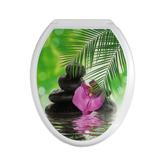 Сиденье для унитаза фотопринт Орхидея