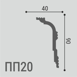 ПП20 90*40 Карниз ХРS Polymer (12 шт)