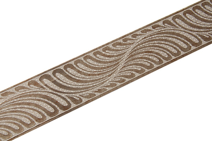 Бленда Жар-Птица цвет Золото/ Слоновая кость  ширина  7 см   (25м)