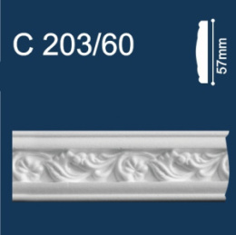 С203/60 Плинтус Солид потолочный резной 57  2м (70) С803/60 Матрица