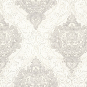 70519-14 Обои Аспект 1,06х10м (6) бело-серые, вензель, компаньон 70520-14