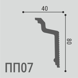 ПП07 80*40 Карниз ХРS Polymer (21 шт)