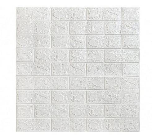 ЛП Белый кирпич вспененный ПЭТ 700х770 мм  3мм (30) GRACE