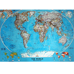 Карта мира Фотообои ТУЛА (4л)