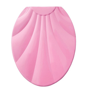 Сиденье для унитаза Ракушка цвет розовый 