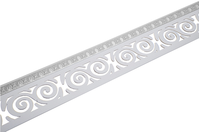 Бленда Завиток Серебро белый 70мм 25м