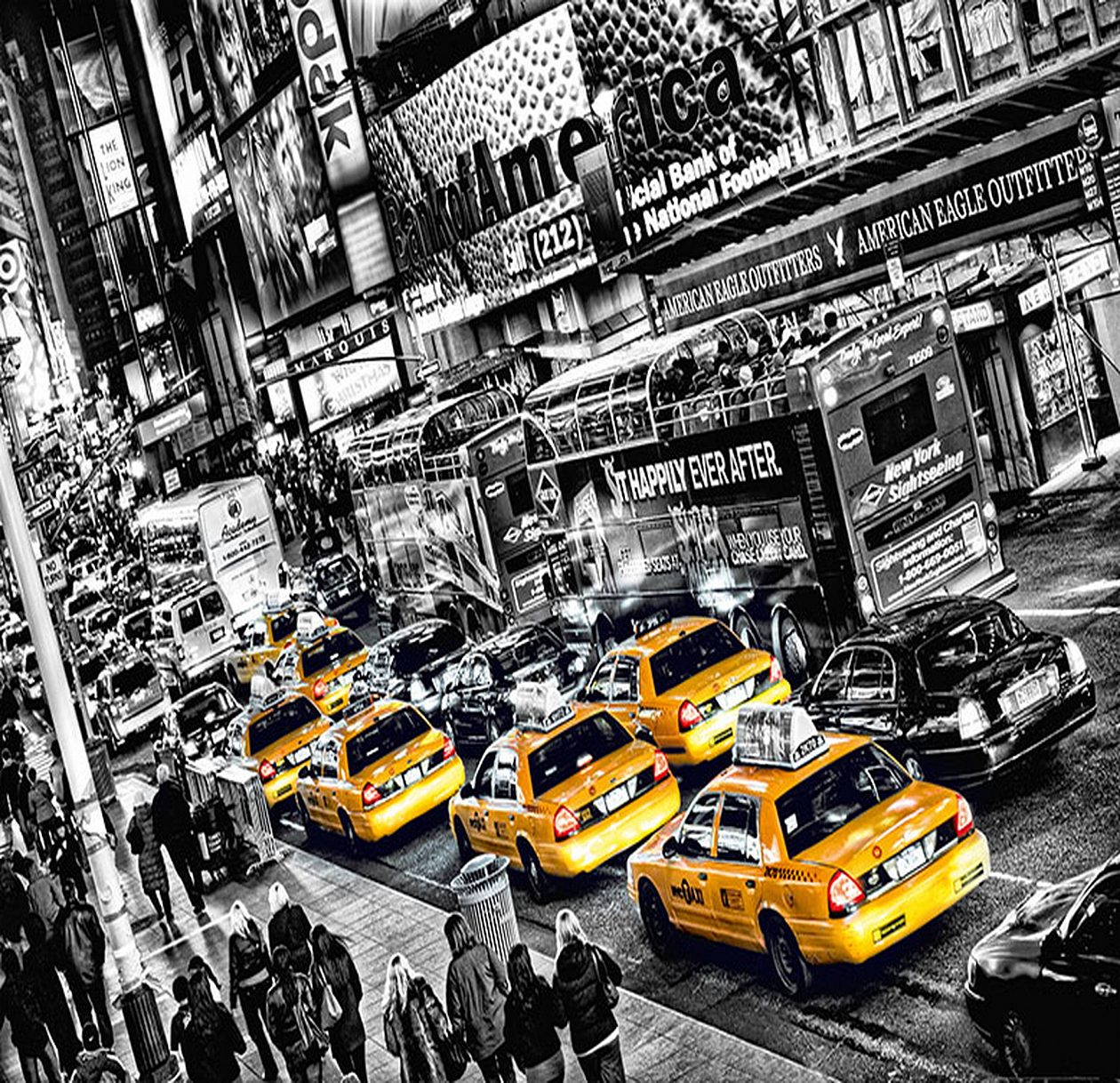116 Фотообои W+G 8 лист Нью-Йорское такси