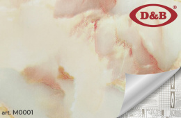 Самоклеящая пленка D&B 0001М  0,90*8м Мрамор розово-бежевый