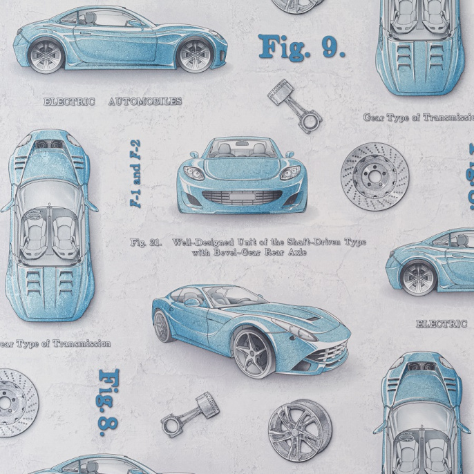 Обои Артекс 10393-01 (1,06*10) Стритрейсинг