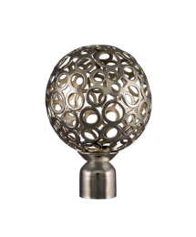 Карниз кованый раздвиж 1-ряд. d-19/16мм Ажур Антик золото