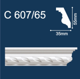 С607/65 Плинтус Солид потолочный резной 55*35 2м (40)