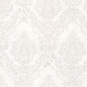 70512-11 Обои Аспект 1,06х10м (6) белые, вензель, компаньон 70513-11
