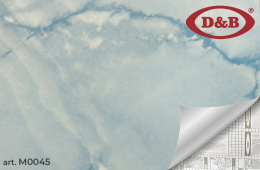 0045М Самоклейка D&B 0,90*8м Мрамор голубой