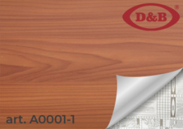 Самоклеящая пленка D&B А0001-1  0,90*8м Дерево коричневое