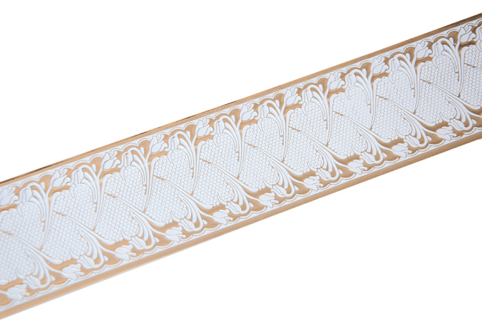 Бленда Прованс цвет Золото/Белый  ширина 7 см    (25м)