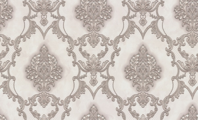 72223-22PL Обои Palitra 1,06х10м (6) бежевые, вензель, компаньон 72224-22